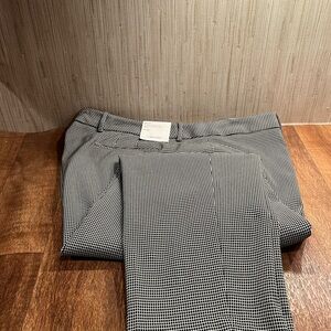 Calvin Klein black and white checked pants